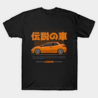 Midnight Racer Naranja FN2 JDM T-Shirt